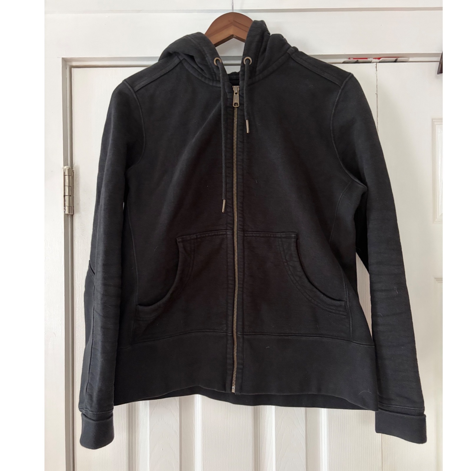 American Giant Classic Full Zip Hoodie Black Cotton Sweatshirt Size M